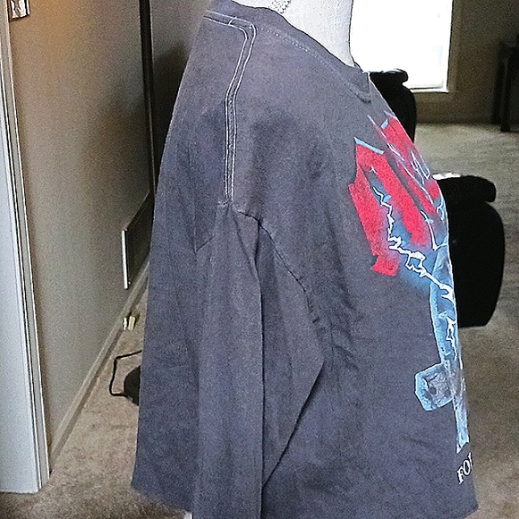 AC/DC CROP TOP T-SHIRT SIZE M/L - Picture 3 of 8